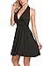 SE MIU Women Sexy V Neck Halter Sleeveless Party Cocktail Mini Casual Short Dress