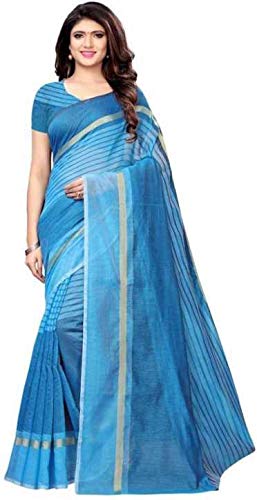 Women's Cotton Saree With Blouse Piece