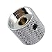 JD.Moon Pack of 4pcs Brass Dome Knob Volume Tone Control Knobs for Electric Guitar Bass Screw Type (Chrome)