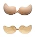 Liswic Sexy Women's Ultralite Backless Strapless Silicone Push-Up Reusable Bra(Cup B)