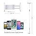 licheers Lazy Gooseneck Tablet Stand Holder, Flexible Phone Mount 360 Adjustable Tablet Desktop Bracket with 47.25in Long Arm Compatible with iPad Mini 1/2/3 9.7 iPhonex/8/8Plus Samsungs9(White)