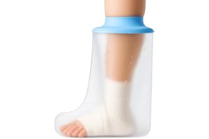 XUZZRY Waterproof Foot Cast Cover for Shower, Watertight Protector for Adults Foot, Ankle, Surgery, Wounds & Burns – Cast Bag for Foot and Ankle Showering, Reusable & Durable