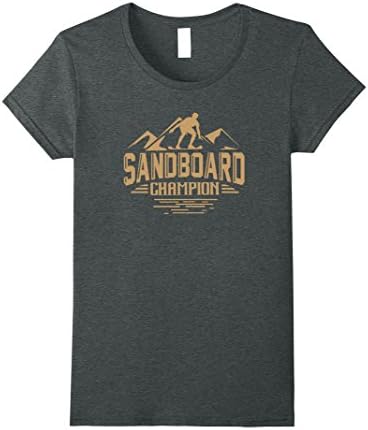 Womens Sandboard Champion Sandboarding Sand Dunes T-Shirt XL Dark Heather