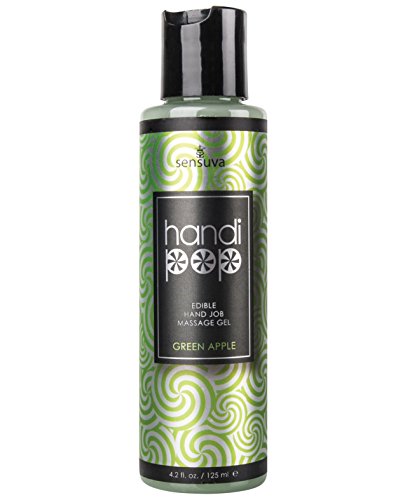 Handipop Hand Job Massage Gel – 4.2 oz Bottle Green Apple