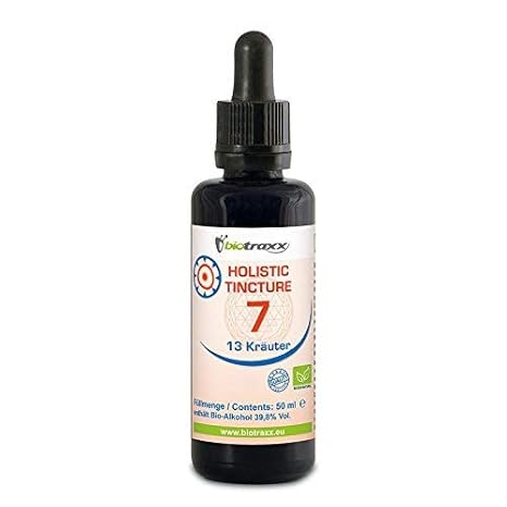 Biotraxx, Holistic Tincture 7, Borreliose-Tinktur aus 13 Kräutern, 50ml