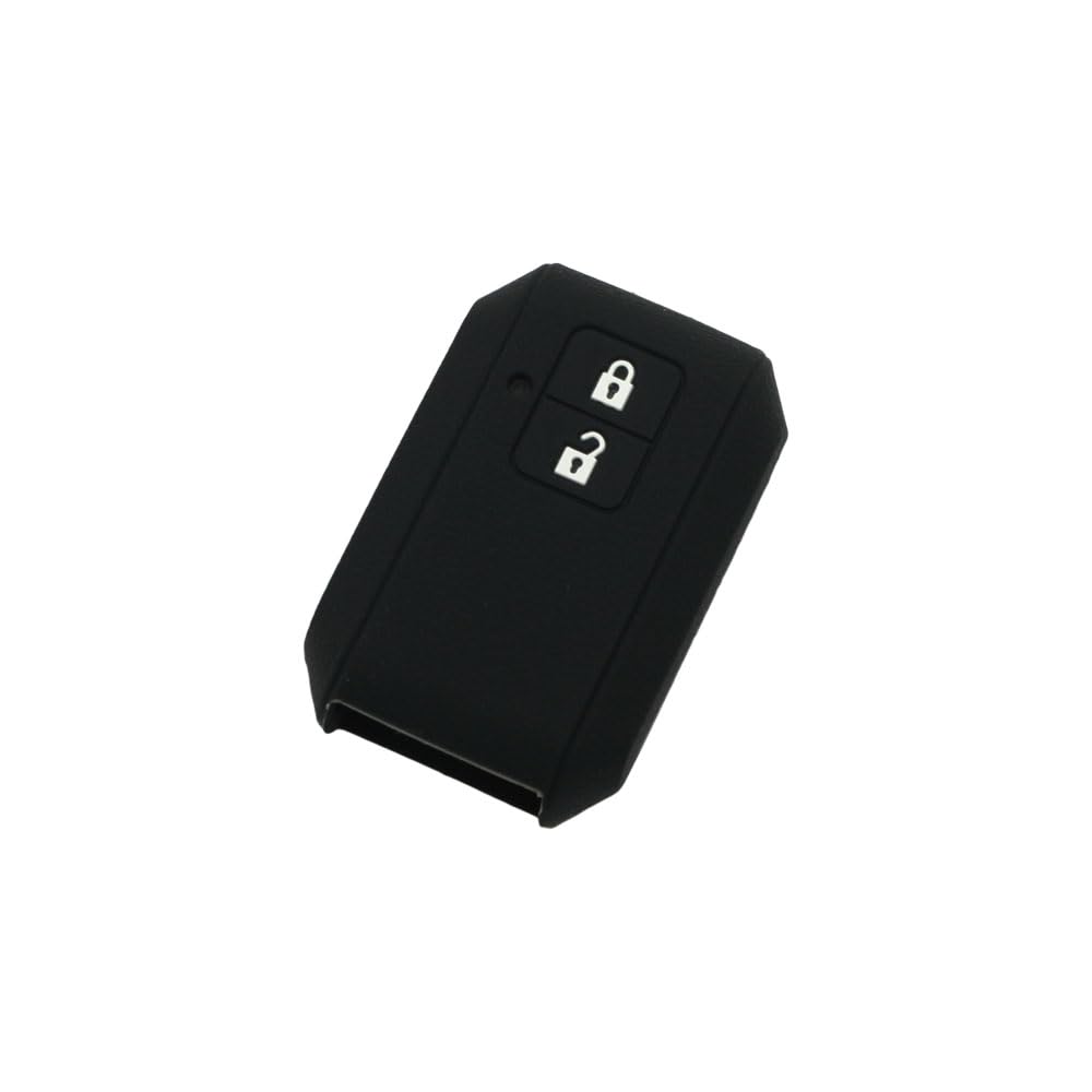 BROVACS Silicone Cover Protector Case Holder Skin Jacket Compatible with SUZUKI 2 Button Smart Remote Key Fob CV2542 Black