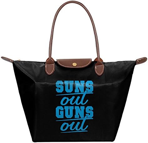 Women's Tote Bag Custom Sun's Out Guns Out Women's Waterproof Foldable Tote Shoulder Bag,Handbag,Multi-Function Diaper Bag Mummy Bag