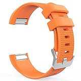 MoKo Fitbit Charge 2 Band, Soft Silicone Adjustable Replacement Sport Strap Band for Fitbit Charge 2 Heart Rate + Fitness Wristband, Wrist Length 5.70