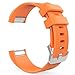 MoKo Fitbit Charge 2 Band, Soft Silicone Adjustable Replacement Sport Strap Band for Fitbit Charge 2 Heart Rate + Fitness Wristband, Wrist Length 5.70