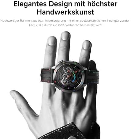 Watch S4 Silver – 1.43" AMOLED, 2200 Nits, 15 Tage Akku, 5ATM Wasserfest, Herzfrequenz & SPO₂-Sensor, Bluetooth 5.3, Aluminiumgehäuse
