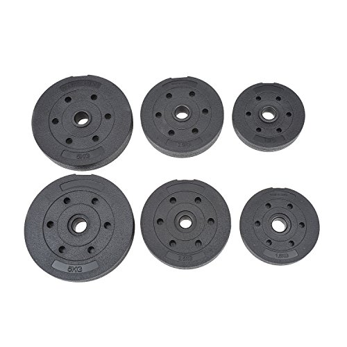 HOMCOM-Juego-de-Mancuernas-Pesas-de-Fitness-40KG-Ajustable-Profesionales-Gimnasio-Domstico-y-Musculacin-con-Barra-Acero-y-Discos