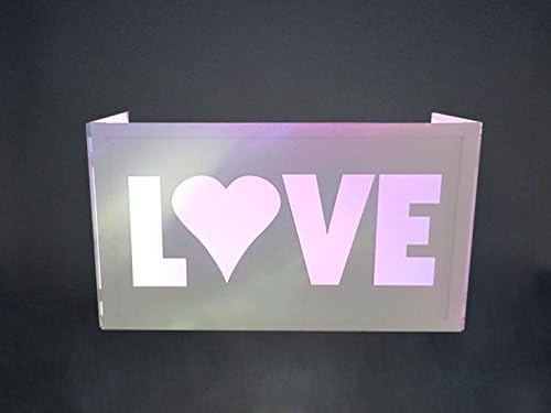 DJ Facade/DJ Workstation by Dragon Frontboards: Love 6' Facade: White Frame