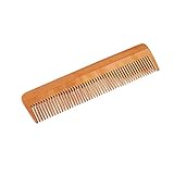 Handcrafted Neem Wood Comb - Anti Dandruff, Non-Static and Eco-friendly- Great for Scalp and Hair health -7