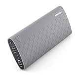 Shinngo 18000mAh Portable Charger with 2A Input and Dual USB Ports - Gray