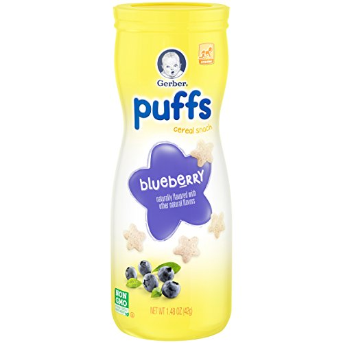 Gerber Graduates Puffs Cereal Snack, Assorted Flavors, 1.48 Ounce, 6 Count