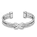 UNY Fashion Jewelry Brand Cable Wire Retro Antique Bangle Elegant Beautiful Valentine (ONE Tone)