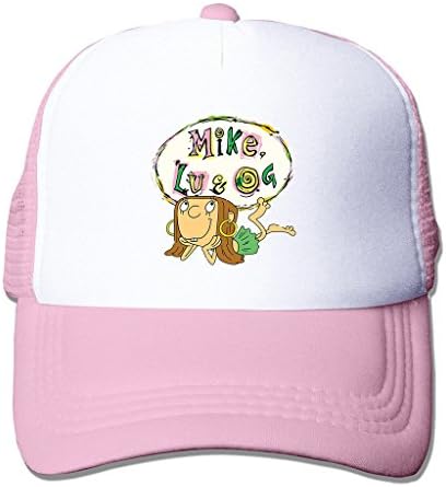 LIANBANG MikeLu Og desktop Adjustable Printing Mesh Cap Unisex Adult Sun Visor Baseball Mesh Hat - Pink