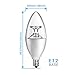 HENLIX E12 Candelabra LED Light Bulbs, 4W(40W Equivalent), 4000K Daylight White B11 LED Candelabra Base, Non-Dimmable, 12 Pack