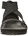 crocs Women's Anna Ankle Strap Gladiator Sandal, Black, 7 M US