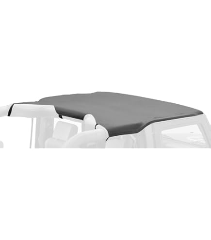 Amazon.com: Bestop 5124301 No-Drill Header Windshield Channel for