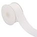 Laribbons 2 inch Wide Grosgrain Ribbon - 25 Yard (029-White)
