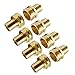 AraZen Garden Hose Mender End Repair Kit- 4 Sets Female and Male Hose Connector,3/4 inch Brass Water Hose End Mender with Stainless Steel Clamp