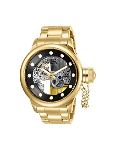 Invicta Men's 'Russian Diver' Automatic Stainless Steel Casual Watch, Color:Gold-Toned (Model: 26270)