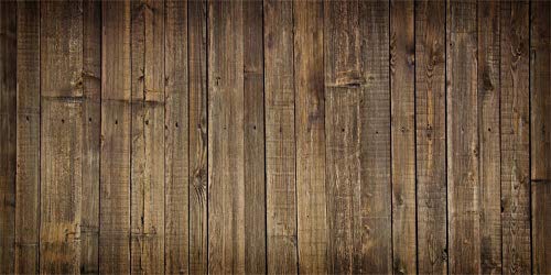 Aofoto 20x10ft Vinyl Brown Wood Plank Wall Background Hardwood