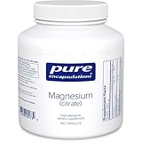 Pure Encapsulations - Magnesium (Citrate) - Hypoallergenic Supplement Supports Nutrient Utilization and Physiological Functions* - 180 Capsules