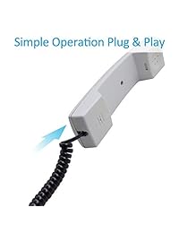 SHONCO - Cable de teléfono en espiral sin enrollar