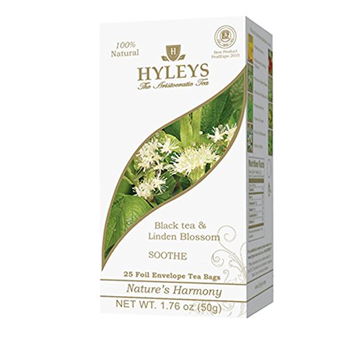 HYLEYSBlack Tea with Linden Blossom - 25 Tea Bags (Soothe)