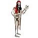Halloween Haunters Life-Size Standing Skeleton Zombie Man Guitar Player Musician Rock Band Prop Decoration - Thick Rubber Latex