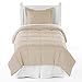 Bare Home Comforter Set - Twin/Twin Extra Long Size - Ultra-Soft - Goose Down Alternative - Premium 1800 Series - All Season Warmth (Sand)