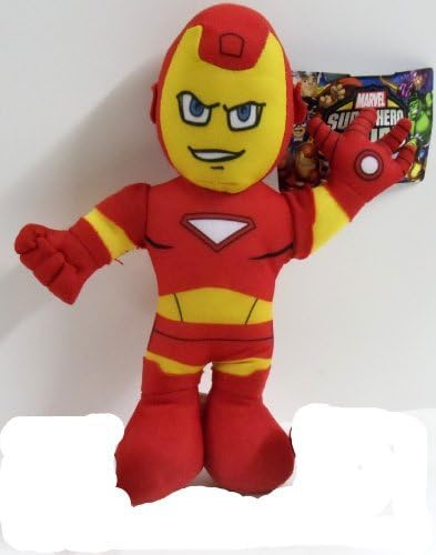 Officially Licensed Marvel Super Hero Squad Avengers Iron Man Plush 9" Tall.