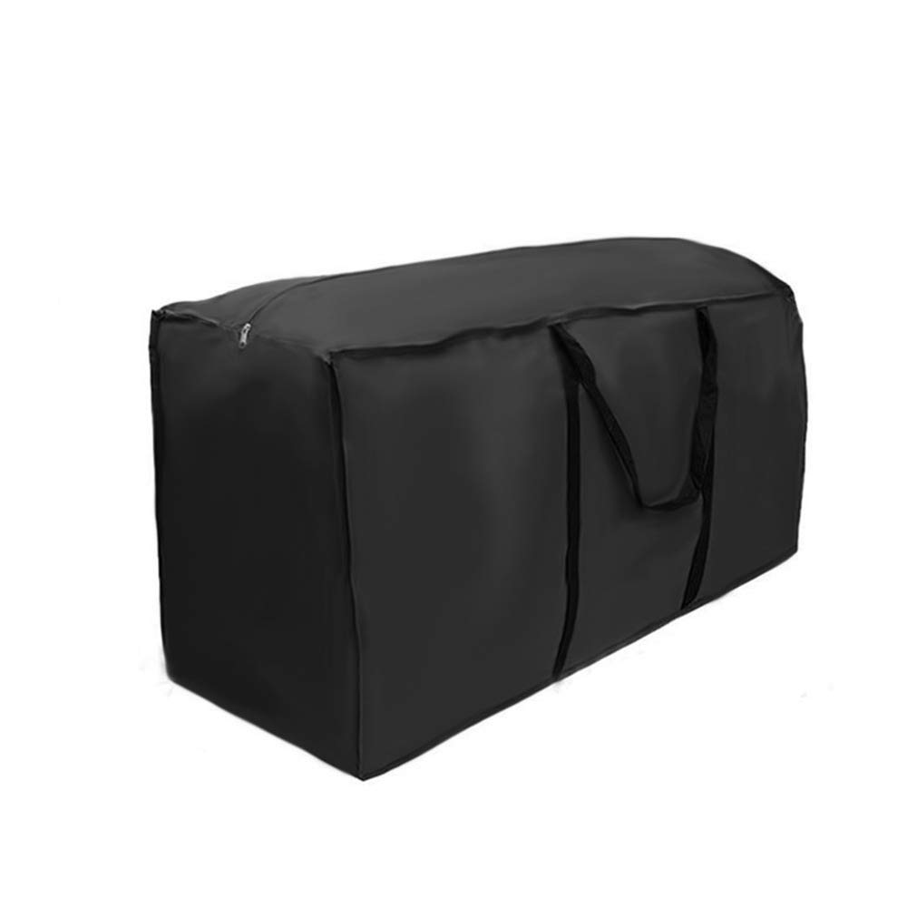 Ghopy Garden Cushion Storage Bag Heavy Duty 210D Waterproof Outdoor Oxford Fabric Protective Christmas Tree Storage Bag with Handle Black(173x76x51cm)
