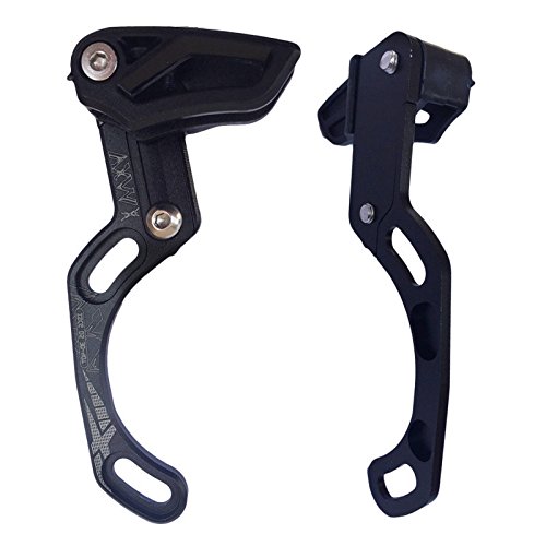 DEERU MTB Chain Guide Direct Mount Chainring Guard, 30-40T, Perfect for Most Bicycle Road Bike Mountain Bike BMX Fixie (Aluminum Alloy) (Black-ISCG05)