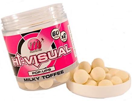 Mainline New Carp fishing Milky Toffee Pop-Ups. 15MM.