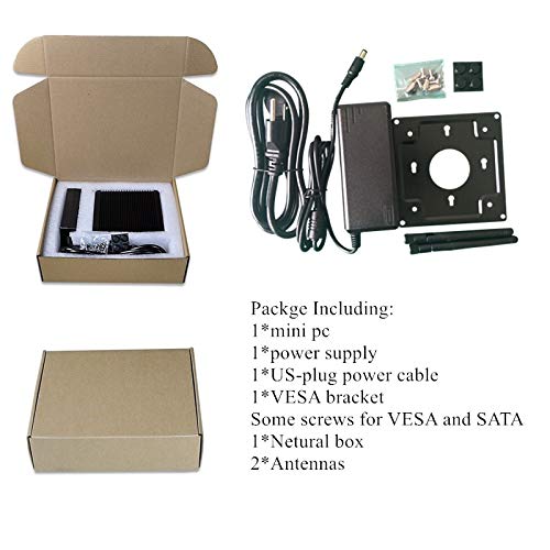 Firewall Pc Qotom-Q350G4Y Intel Core I5-4300Y 3M Cache,Up to 2.3Ghz AES-NI, Barebones 4 Intel LAN,Used As A Router/Firewall/Proxy/WiFi Access Point