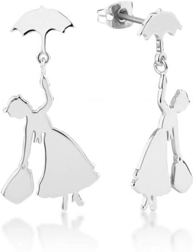 Marry Earrings - Poppens Silver Flying Umbrella Earring Fashion Jewelry