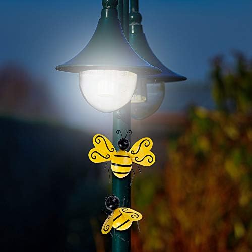 Metallic wall art set featuring bees in a backyard setting, priced at $9.99 as of August 9, 2023.