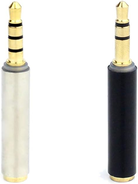Aufgeld TRRS to TRS Male to Female 4pin 3pin Adapter for Small Mini Lavalier Lapel Omnidirectional Condenser Microphone Apple iPhone Android Windows Cellphones Noise Cancelling Mic 4 to 3 pin 3PA: Home Audio & Theater