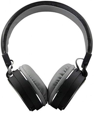 Improvhome Generic Sh12 Bluetooth Headphones with FM and SD Card Slot (Black)
