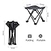 Mini Portable Folding Stool, Outdoor Folding Camping Stool, Picnic, Fishing, Travel, Hiking, Garden, Beach, Quickly-Fold Chair Oxford Cloth with Carry Bag 10″ W x 10″ D x 10.2″ H (Black)thumb 1