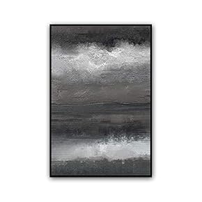 Framed Canvas Wall Art Abstract Color Block Canvas Prints Home Artwork Decoration for Living Room,Bedroom - 16x24 inches