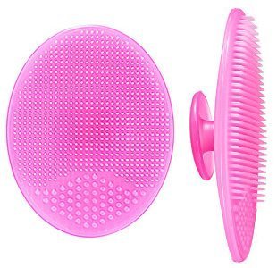 (2 Naissance) 3 Packs Silicone Facial Scrubber Cleansing Pad Deep Pore Cleaning Brush