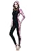 Micosuza Long Sleeves One Piece Swimsuit for Women Pink