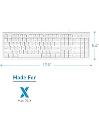 Macally QKEYB 104 Teclado USB de tamaño completo para Mac