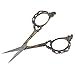Souarts European Style Classic Pattern Precision Straight Sewing Scissors Antique (Antique Bronze)