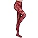 KaYaka 3 - Color Retro Totem Sexy Fishnet lace Stockings Tights for Women Plus Sizes (Wine red)