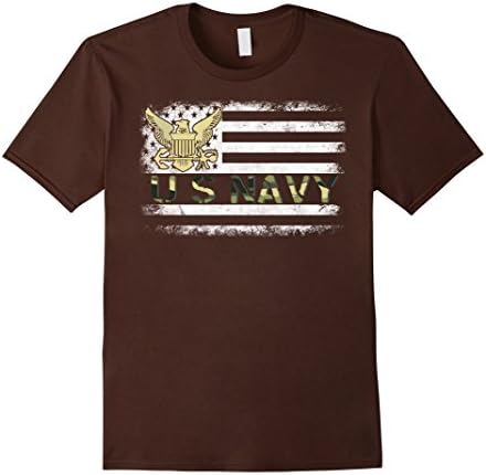 Mens US Army T Shirt  Medium Brown